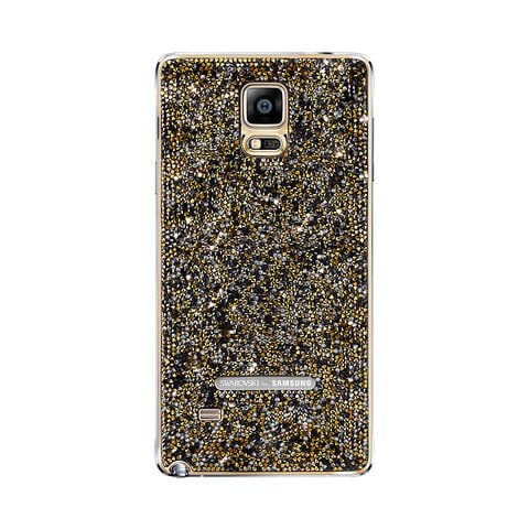 Galaxy Note 4 ile Uyumlu Swarovski Arka Kapak Altın EF-ON910RFEGWW(Out)