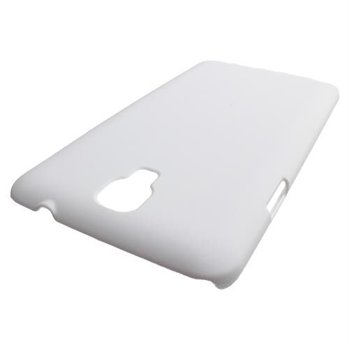 Galaxy Note 3 Neo N7500 ile Uyumlu Sert Kauçuk Kılıf Beyaz Renk