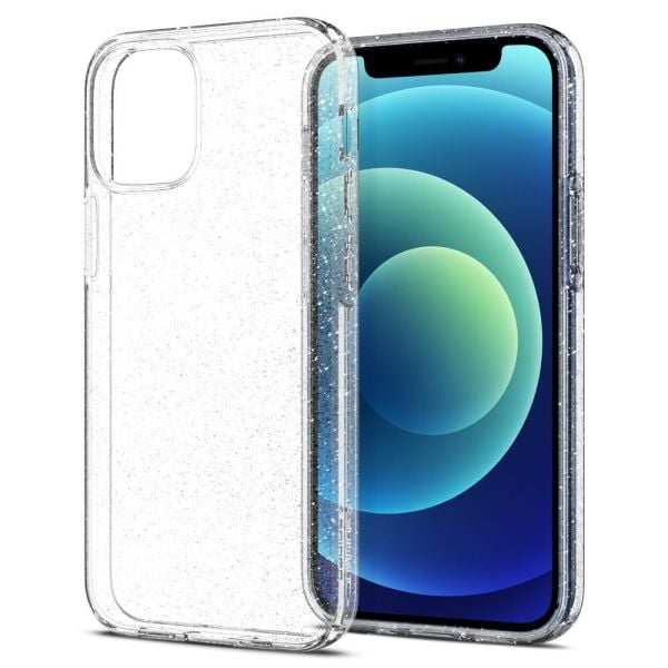 Spigen iPhone 12 Mini ile Uyumlu Kılıf Liquid Crystal Glitter Crystal Quartz