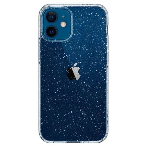Spigen iPhone 12 Mini ile Uyumlu Kılıf Liquid Crystal Glitter Crystal Quartz