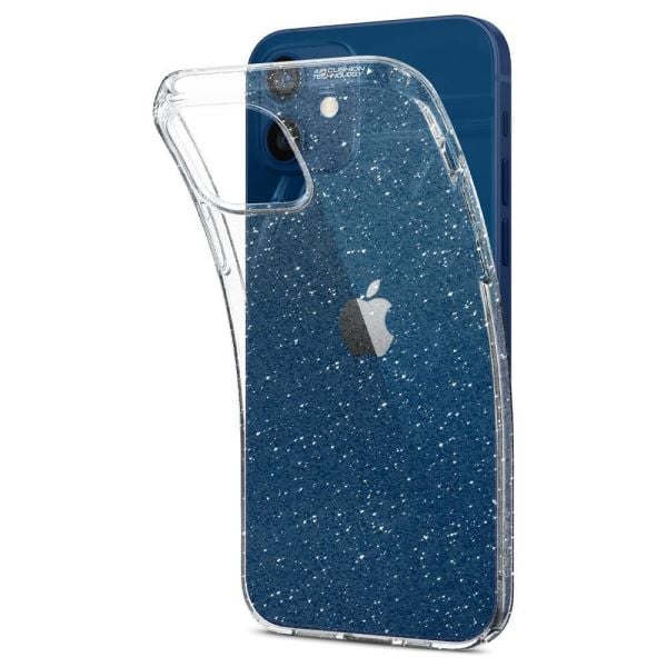 Spigen iPhone 12 Mini ile Uyumlu Kılıf Liquid Crystal Glitter Crystal Quartz