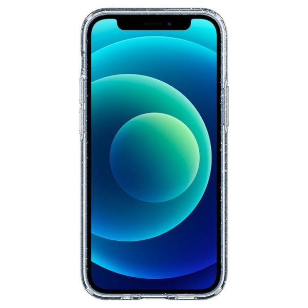 Spigen iPhone 12 Mini ile Uyumlu Kılıf Liquid Crystal Glitter Crystal Quartz
