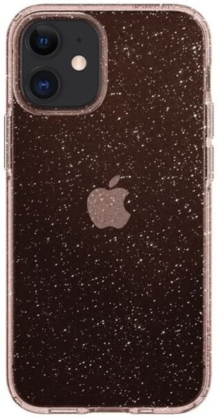 Spigen iPhone 12 Mini ile Uyumlu Kılıf Liquid Crystal Glitter Rose Quartz
