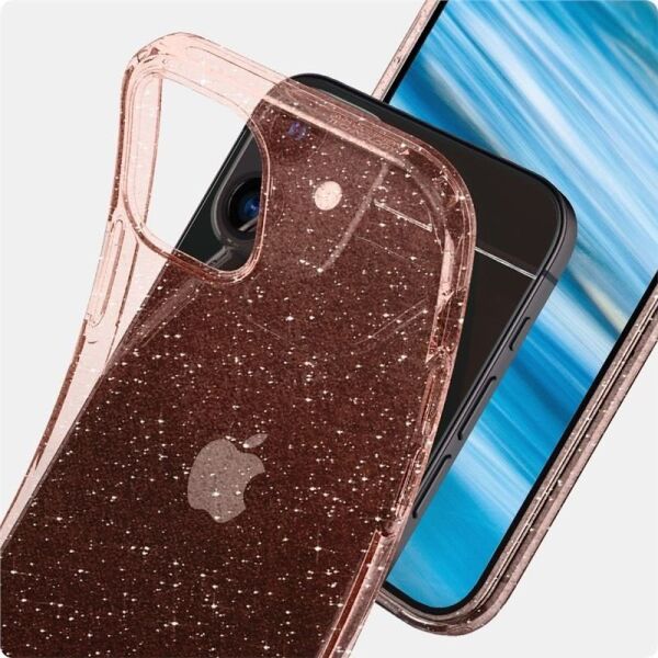 Spigen iPhone 12 Mini ile Uyumlu Kılıf Liquid Crystal Glitter Rose Quartz