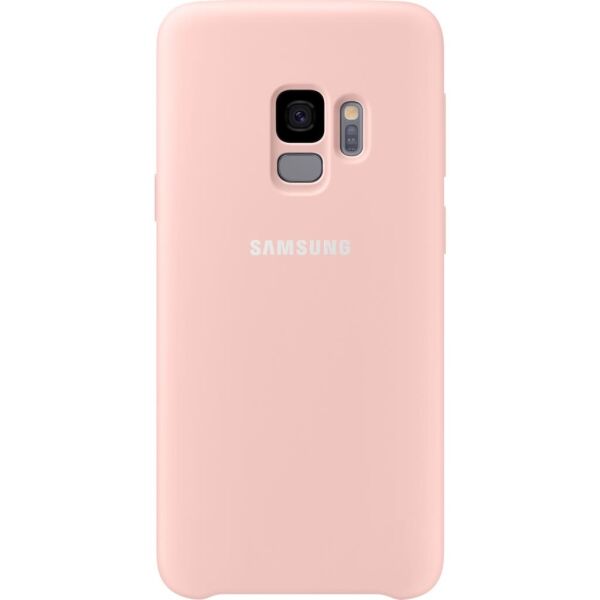 Galaxy S9 ile Uyumlu Kılıf Silicone Cover Pembe EF-PG960TPEGWW