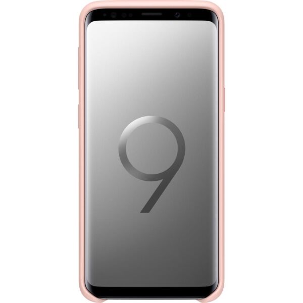 Galaxy S9 ile Uyumlu Kılıf Silicone Cover Pembe EF-PG960TPEGWW