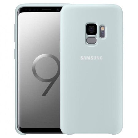 Galaxy S9 ile Uyumlu Kılıf Silicone Cover Mavi EF-PG960TLEGWW (Out)