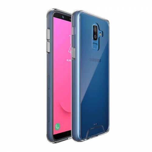 Zore Galaxy J8 2018 ile Uyumlu Gard Silikon Kılıf Şeffaf 1.3mm