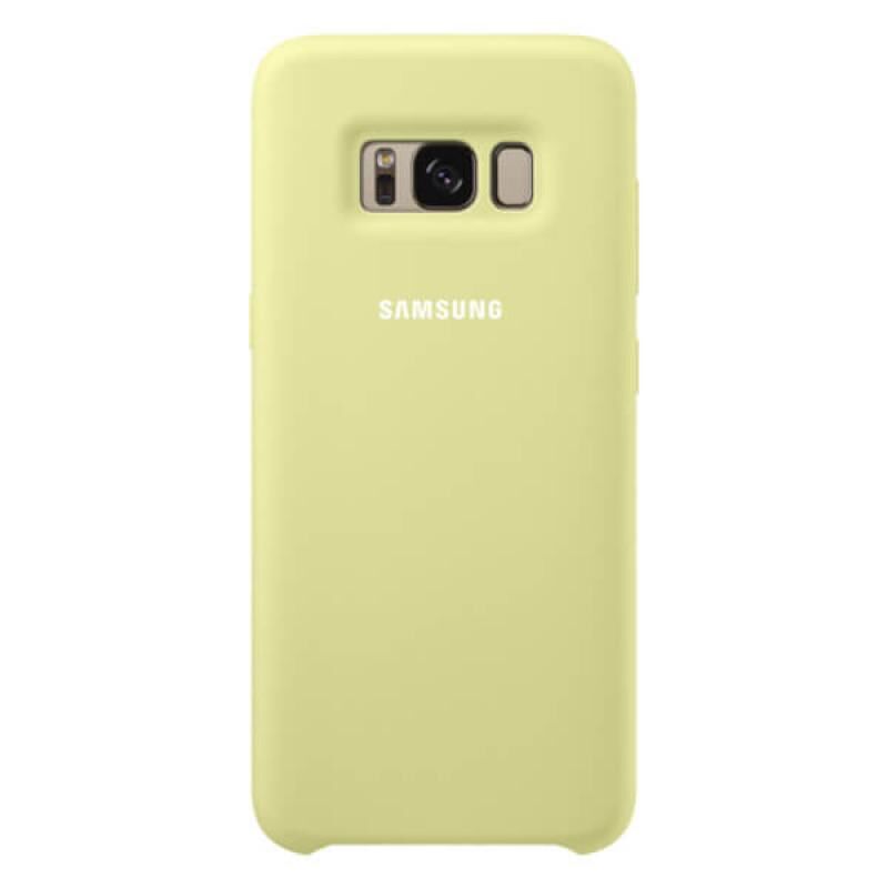 Galaxy S8 Plus ile Uyumlu Kılıf Silicone Cover Sarı EF-PG955 (Out)