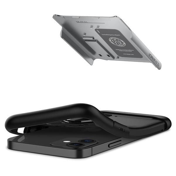 Spigen iPhone 12 Mini ile Uyumlu Kılıf Slim Armor Satin Silver