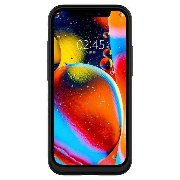 Spigen iPhone 12 Mini ile Uyumlu Kılıf Slim Armor Wallet Gunmetal