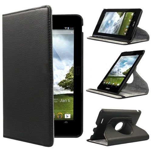 Memo Pad ME172V ile Uyumlu 360 Derece Döner Standlı Kılıf Siyah