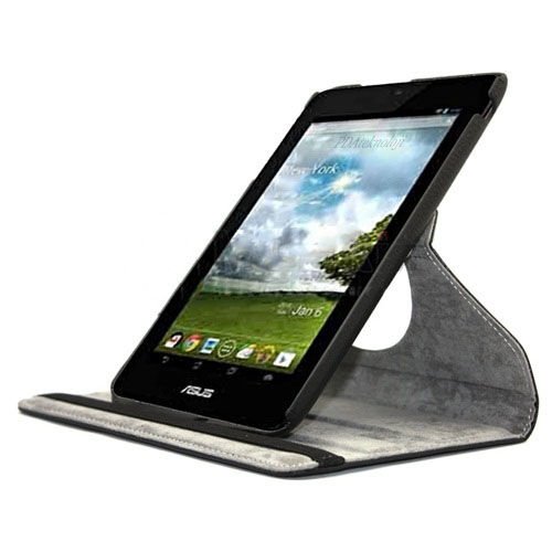 Memo Pad ME172V ile Uyumlu 360 Derece Döner Standlı Kılıf Siyah