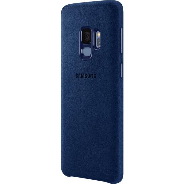 Galaxy S9 ile Uyumlu Alacantara Cover Lacivert EF-XG960ALEGWW
