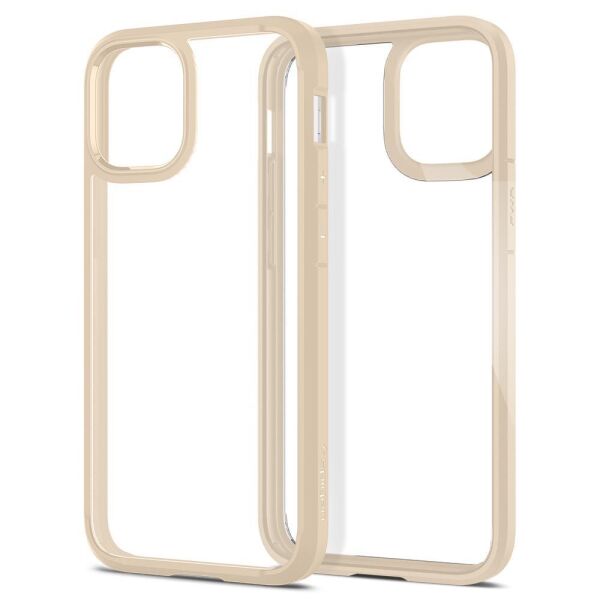 Spigen iPhone 12 Mini ile Uyumlu Kılıf Ultra Hybrid Sand Beige