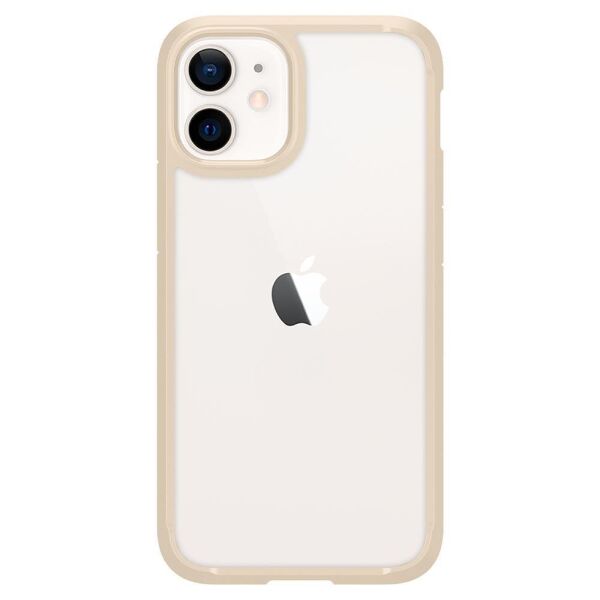Spigen iPhone 12 Mini ile Uyumlu Kılıf Ultra Hybrid Sand Beige