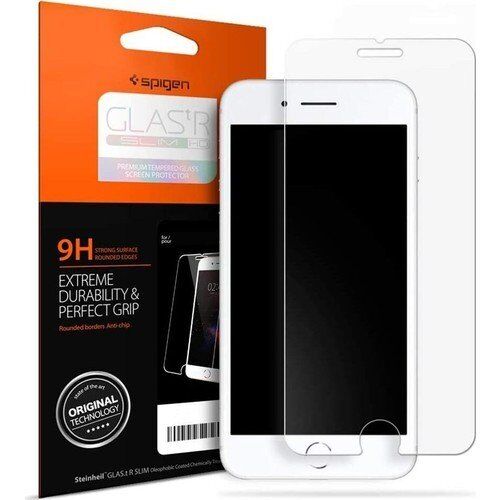 Spigen iPhone SE (2020) / iPhone 8 / iPhone 7 ile Uyumlu Cam Ekran Koruyucu GLAS.tR SLIM HD