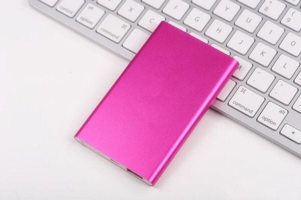 Power Bank Super Slim 5000mAh Pembe