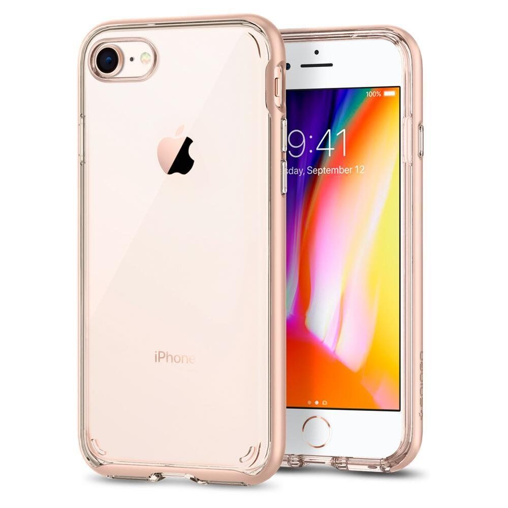 Spigen iPhone SE (2020) 8/7 Uyumlu ile Uyumlu Kılıf Neo Hybrid Crystal Blush Gold