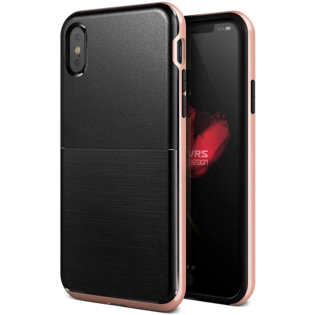 VRS Design iPhone X ile Uyumlu High Pro Shield Kılıf Rose Gold