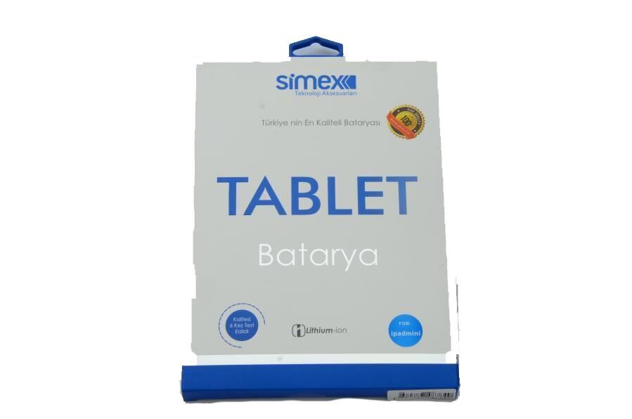 Simex iPad Mini ile Uyumlu Batarya