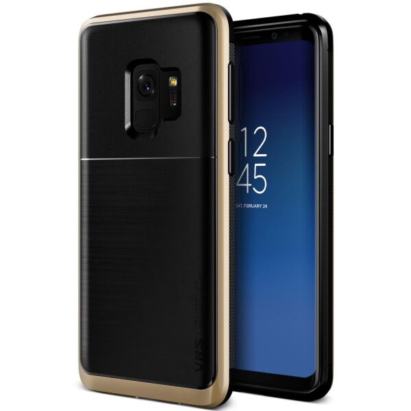 VRS Design Galaxy S9 ile Uyumlu High Pro Shield Kılıf Shine Gold