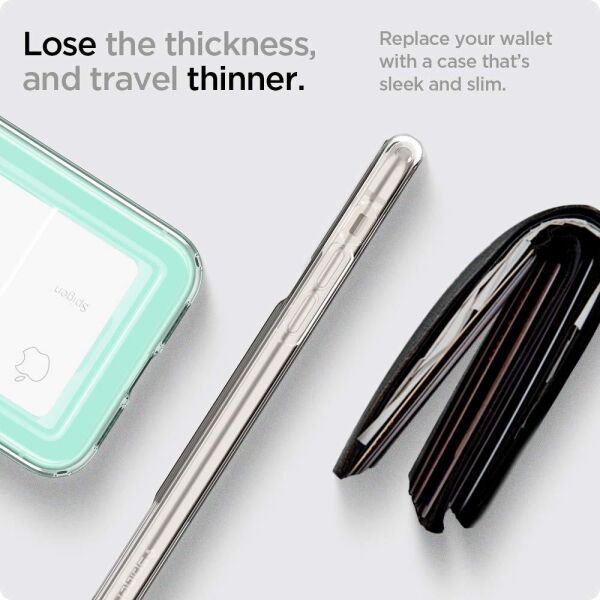 Spigen iPhone 11 ile Uyumlu Kılıf Crystal Slot Crystal Clear