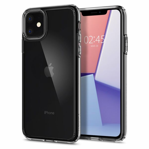 Spigen iPhone 11 ile Uyumlu Kılıf Crystal Hybrid Crystal Clear