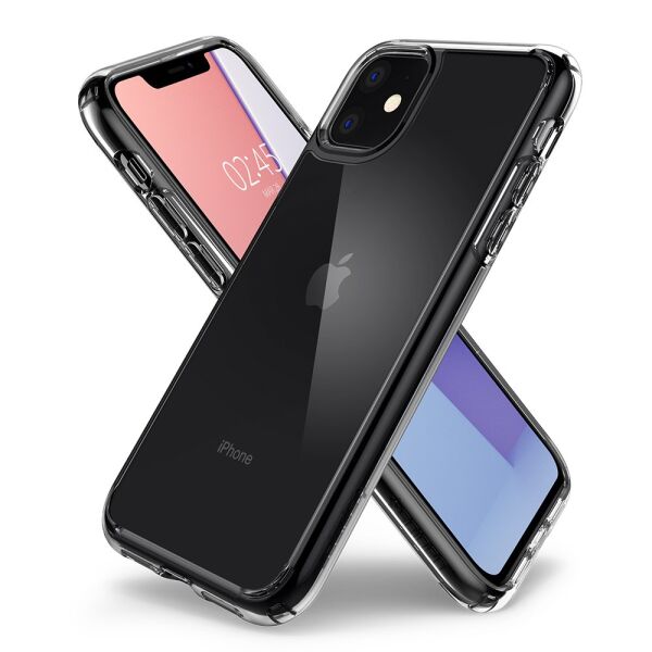 Spigen iPhone 11 ile Uyumlu Kılıf Crystal Hybrid Crystal Clear