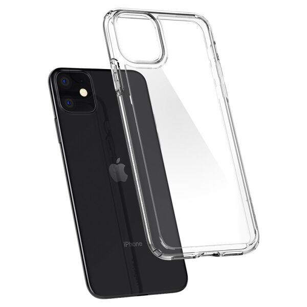 Spigen iPhone 11 ile Uyumlu Kılıf Crystal Hybrid Crystal Clear