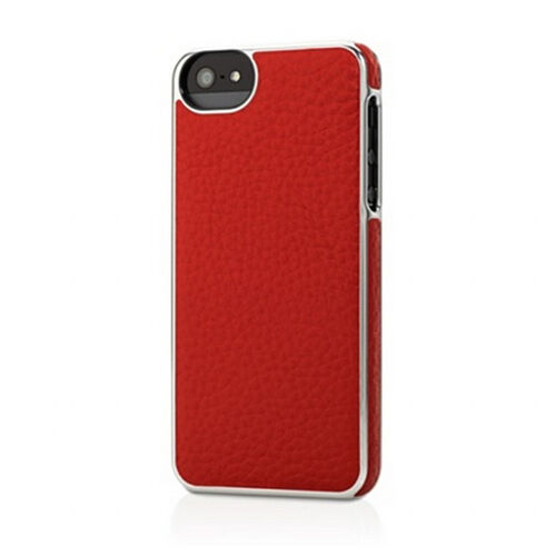 Adopted iPhone SE/5S/5 ile Uyumlu Deri Wrap Kılıf Kırmızı APH11156