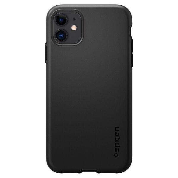 Spigen iPhone 11 ile Uyumlu Kılıf Thin Fit Pro Black