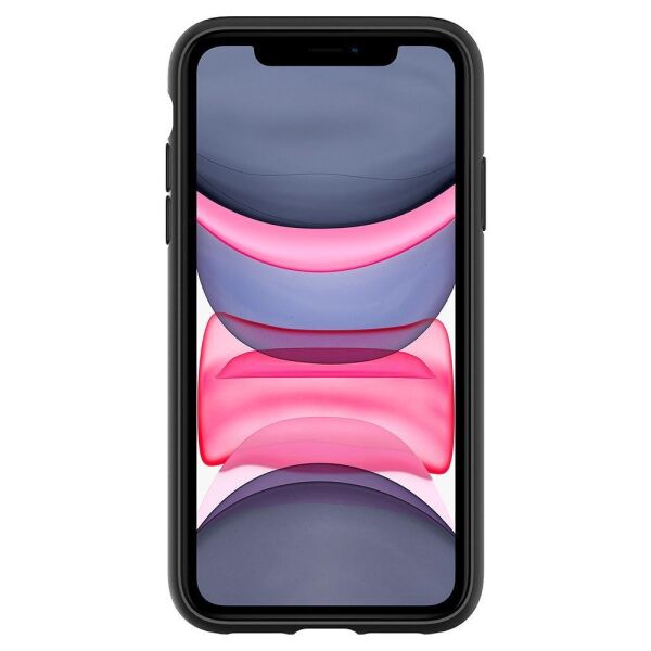 Spigen iPhone 11 ile Uyumlu Kılıf Thin Fit Pro Black