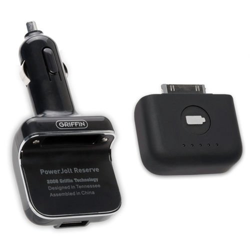Griffin PowerDuo Reserve iPhone 4S/4 ile Uyumlu PowerBank Harici Şarj Cihazı (Ev+Araç)
