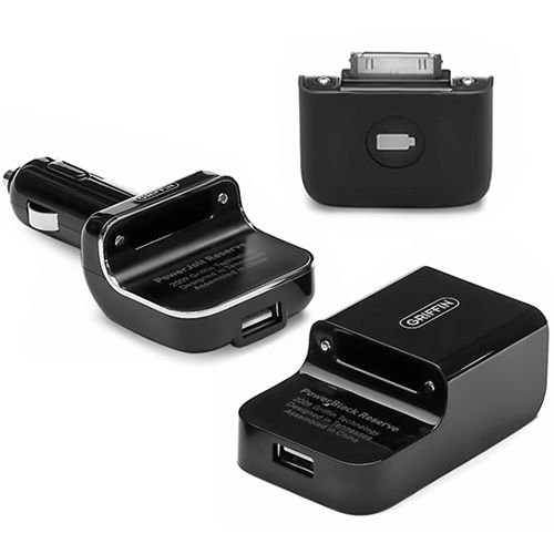 Griffin PowerDuo Reserve iPhone 4S/4 ile Uyumlu PowerBank Harici Şarj Cihazı (Ev+Araç)