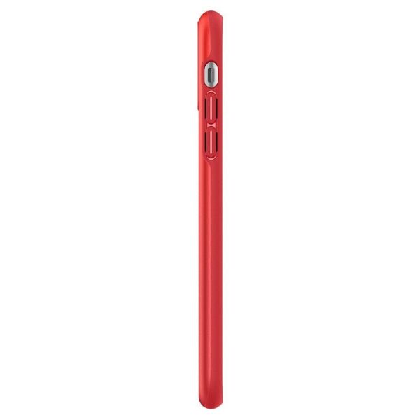 Spigen iPhone 11 ile Uyumlu Kılıf Thin Fit Pro Red