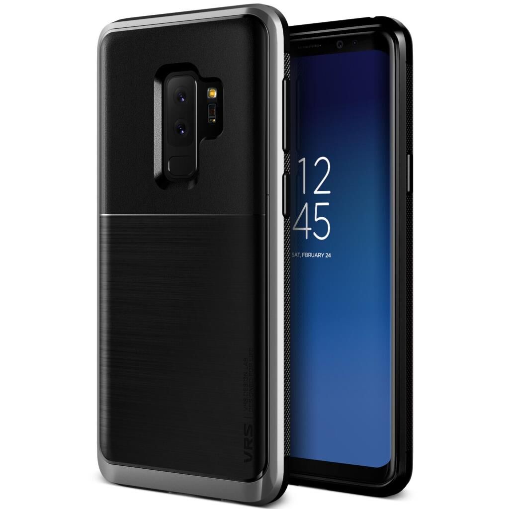 VRS Design Galaxy S9 Plus ile Uyumlu High Pro Shield Kılıf Steel Silver
