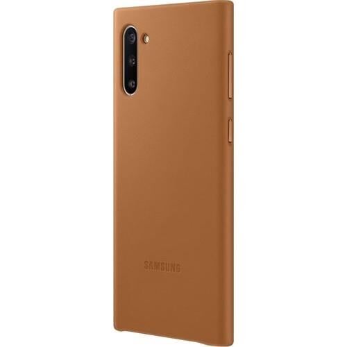 Galaxy Note 10+ ile Uyumlu Deri Kılıf Kahverengi EF-VN975LAEGWW