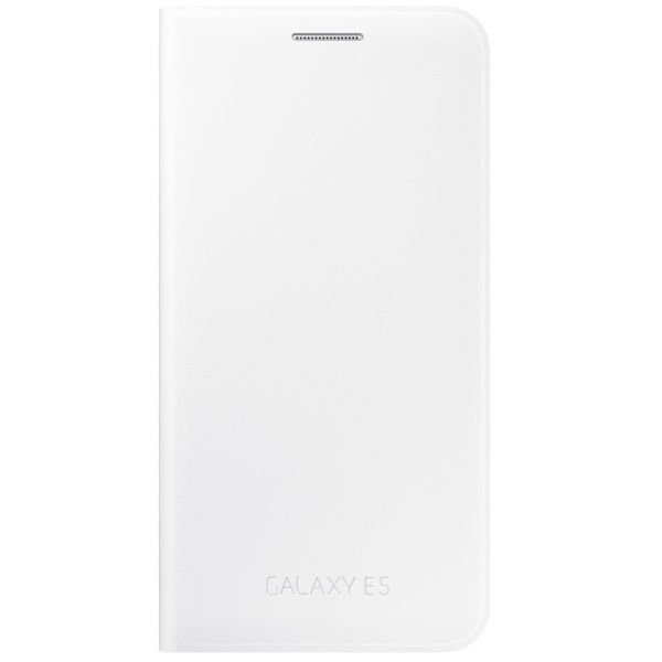 Galaxy E5 ile Uyumlu Flip Wallet Kılıf Beyaz EF-WE500BWEGWW (Out)
