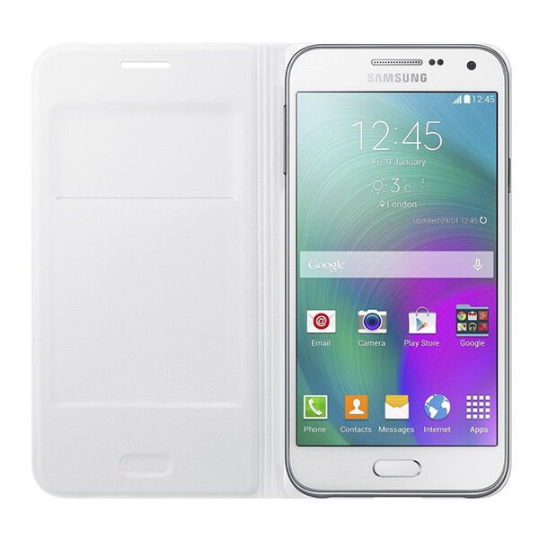Galaxy E5 ile Uyumlu Flip Wallet Kılıf Beyaz EF-WE500BWEGWW (Out)