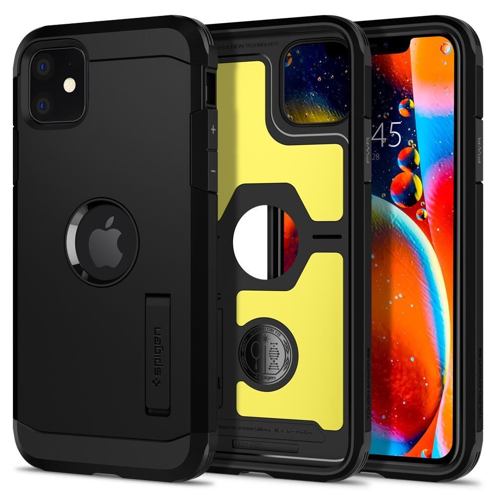 Spigen iPhone 11 ile Uyumlu Kılıf Tough Armor XP Black