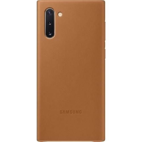 Galaxy Note 10 ile Uyumlu Deri Kılıf Kahverengi EF-VN970LAEGWW