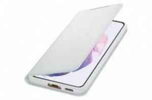 Galaxy S21 / S21 5G ile Uyumlu LED View Kılıf Açık Gri EF-NG991PJEGTR