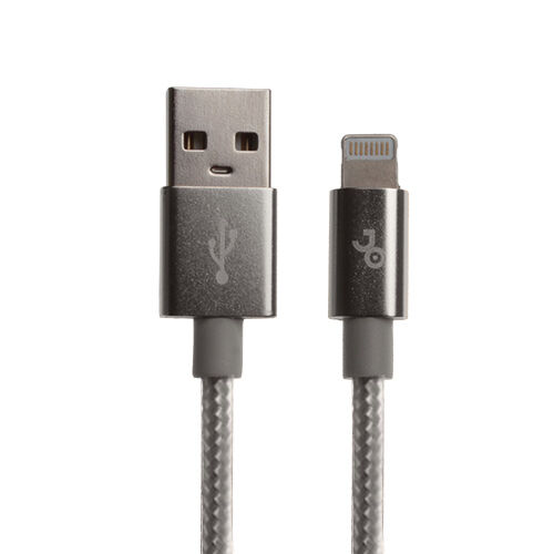 Jopus Stylish Cloth Lightning Data ve Şarj  Kablo Gri