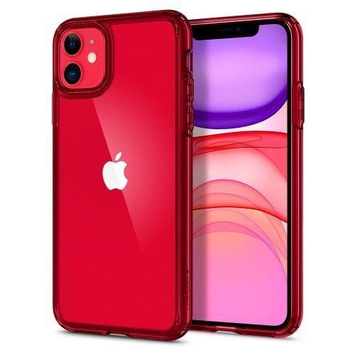 Spigen iPhone 11 ile Uyumlu Kılıf Ultra Hybrid Red