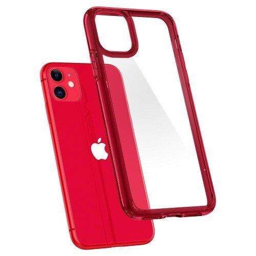 Spigen iPhone 11 ile Uyumlu Kılıf Ultra Hybrid Red