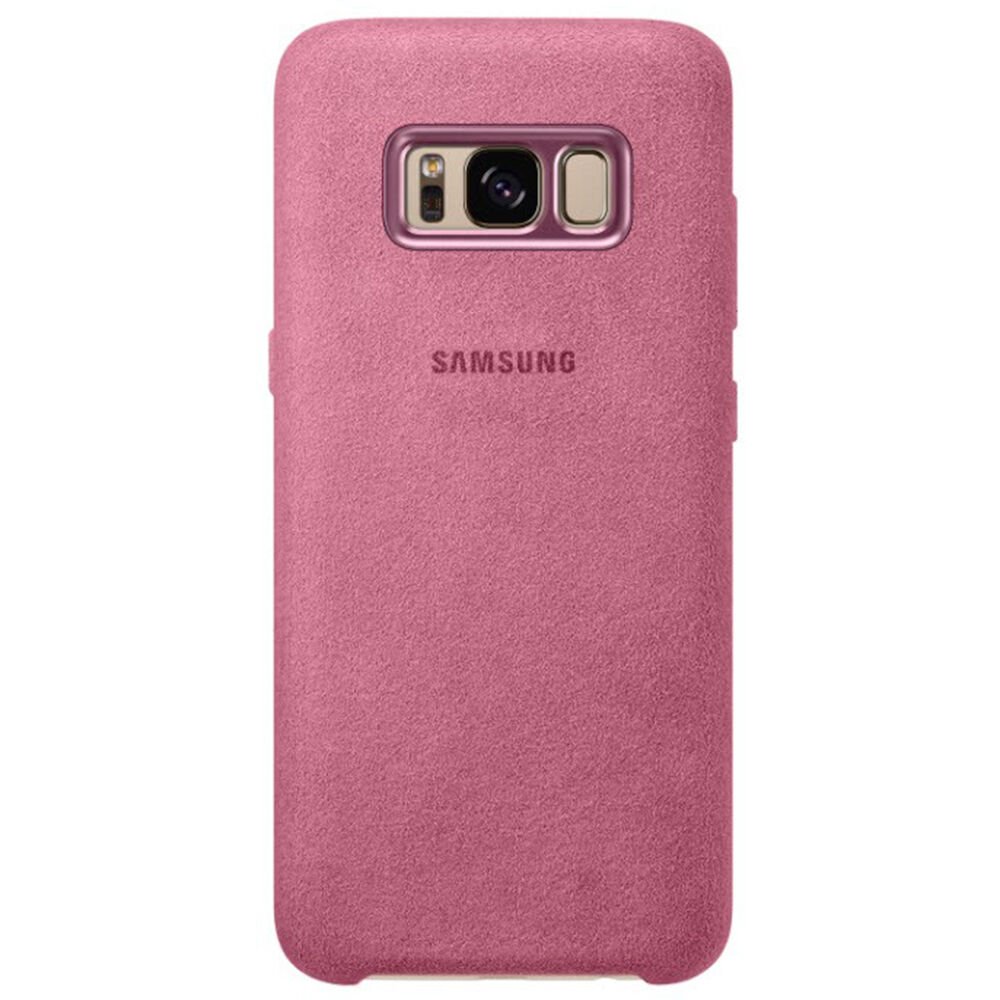 Galaxy S8 Plus ile Uyumlu Alacantara Cover Pembe EF-XG955APEGWW (Out)