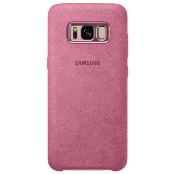 Galaxy S8 Plus ile Uyumlu Alacantara Cover Pembe EF-XG955APEGWW (Out)