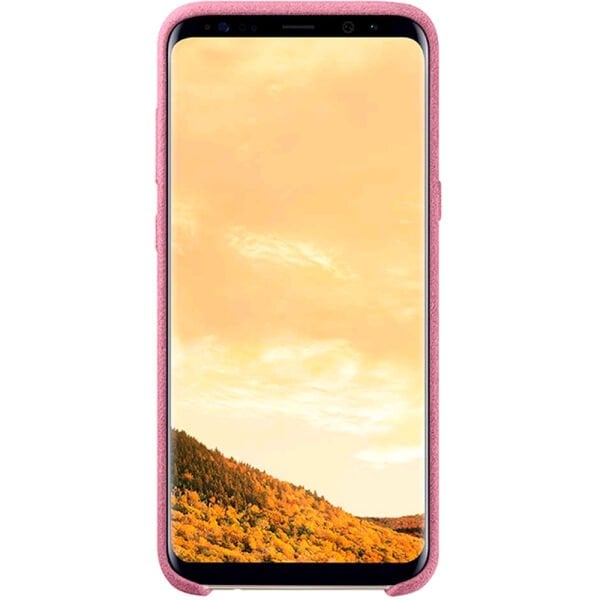 Galaxy S8 Plus ile Uyumlu Alacantara Cover Pembe EF-XG955APEGWW (Out)