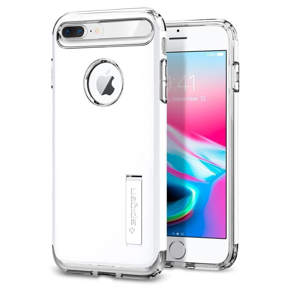 Spigen iPhone 7 Plus / 8 Plus ile Uyumlu Kılıf Slim Armor White